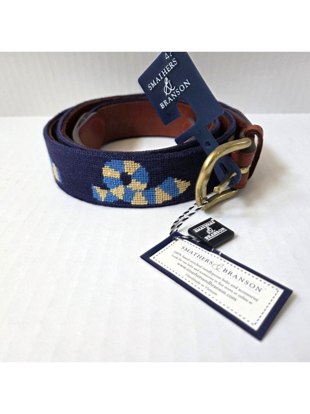Smathers & Branson Belt Mens 42 Blue Philadelphia Union DOOP Cup Exclusive NEW